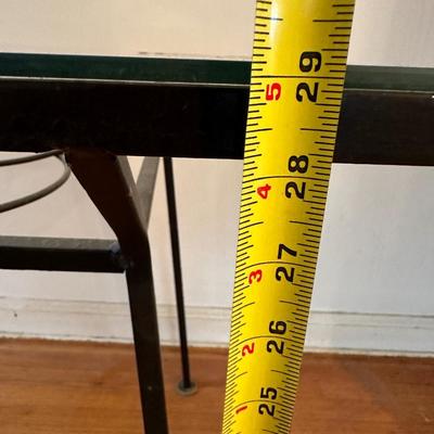 Four Vintage Wrought Iron Chairs & Table (See description)