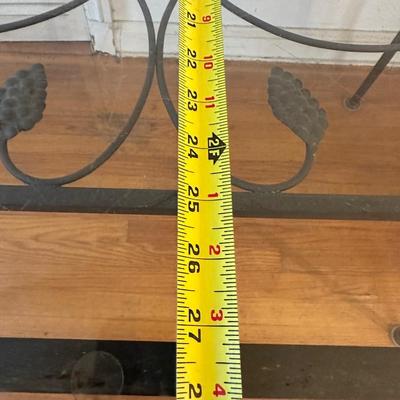 Four Vintage Wrought Iron Chairs & Table (See description)