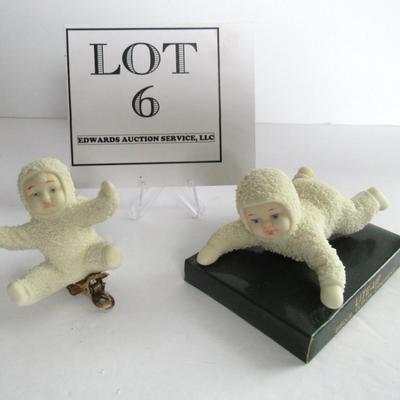 Older Dept 56 Clip On Baby Christmas Ornaments