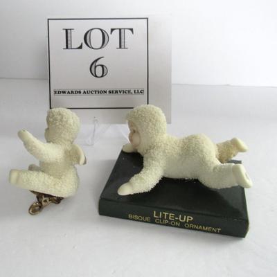 Older Dept 56 Clip On Baby Christmas Ornaments
