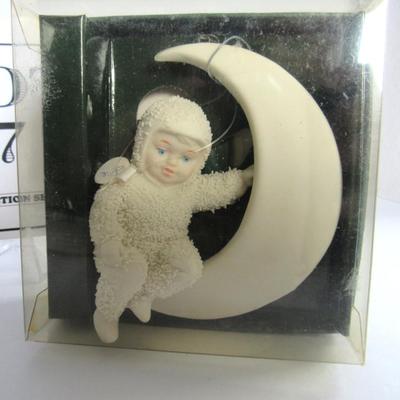 2 Older Dept 56 Snowbaby Christmas Ornaments