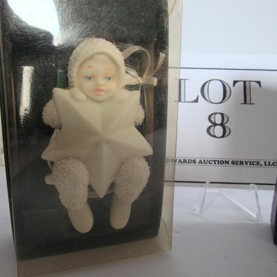 2 Older Dept 56 Snowbaby Christmas Ornaments In Boxes