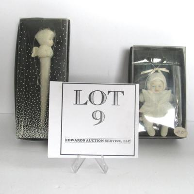 Older Dept 56 Snowbaby Christmas Ornaments in Boxes