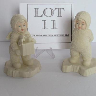 Two Older Dept 56 Snowbaby Figures: Is That For Me?