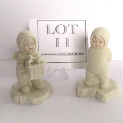 Two Older Dept 56 Snowbaby Figures: Is That For Me?