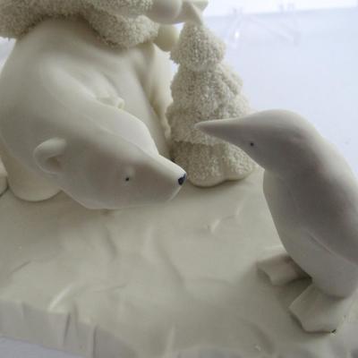 Older Dept 56 1992 Limited Edition Snowbabies on Bear: Can I Help Too?