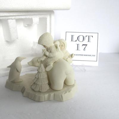 Older Dept 56 1992 Limited Edition Snowbabies on Bear: Can I Help Too?
