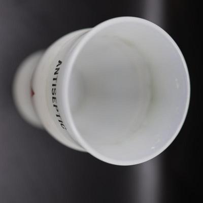 Milk Glass Barbershop Antiseptic Comb Glass