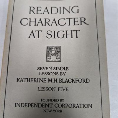 Reading Character At Sight Katherine Blackford