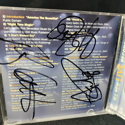 Autographed CD Cover Page - The Gatlin Brothers