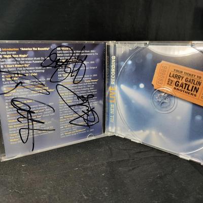 Autographed CD Cover Page - The Gatlin Brothers