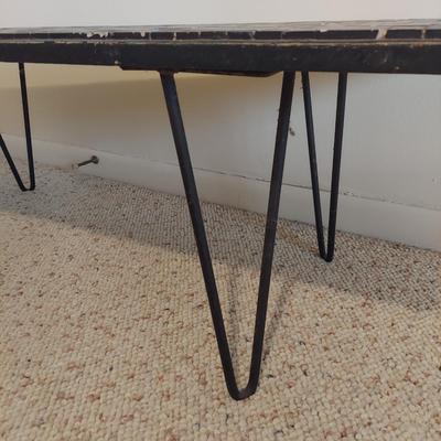 Tile Top Coffee Table w/ Hairpin Legs (B2-BBL)