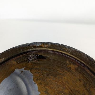 Japanese Bronze Finish Over Metal Dragon Themed Umbrella Stand