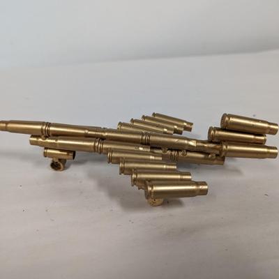 Military Airplane Made with Brass Casings