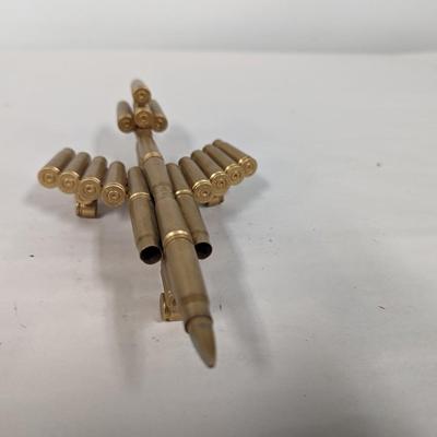 Military Airplane Made with Brass Casings