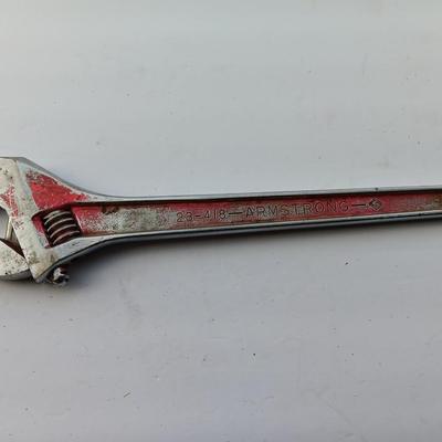 Armstrong 28-418 18" / 460 mm Adjustable Crecent Wrench