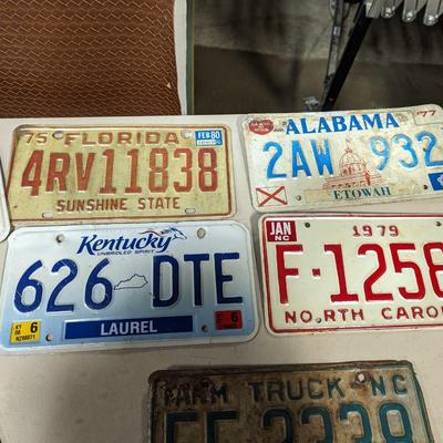 Vintage License Plates