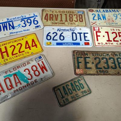 Vintage License Plates