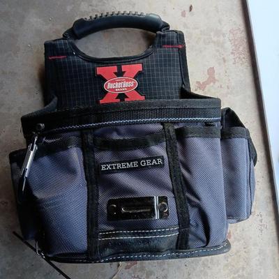 Nice SPARKY Electrician's Pouch with a hammer - tape measure and more
