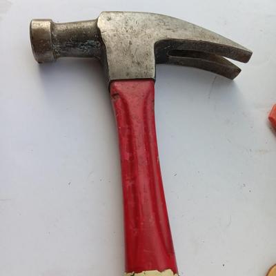 Nice SPARKY Electrician's Pouch with a hammer - tape measure and more