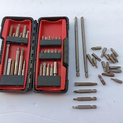 Assortment of Craftsman Driver bits and other brand bits
