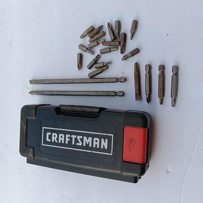 Assortment of Craftsman Driver bits and other brand bits