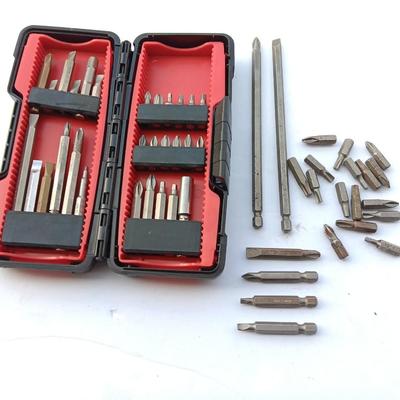 Assortment of Craftsman Driver bits and other brand bits