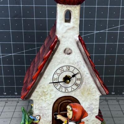 MJ HUMMEL Clock " The Love Lives On" by GOEBEL  (made in West Germany)