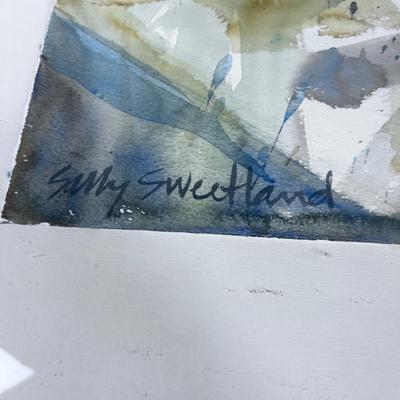 Framed Water Color by Sally Sweetland, Food Content