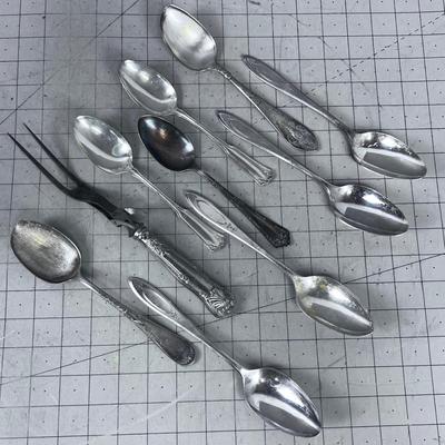 Mostly Old Silverplated Serving Wear. 
