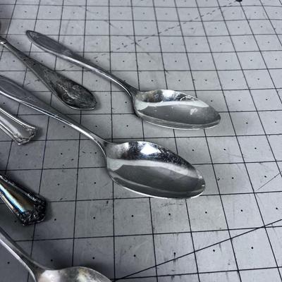 Mostly Old Silverplated Serving Wear. 