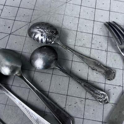 SILVER PLATE Mixed Some REALLY OLD Mid 1800's 