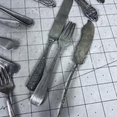 SILVER PLATE Mixed Some REALLY OLD Mid 1800's 