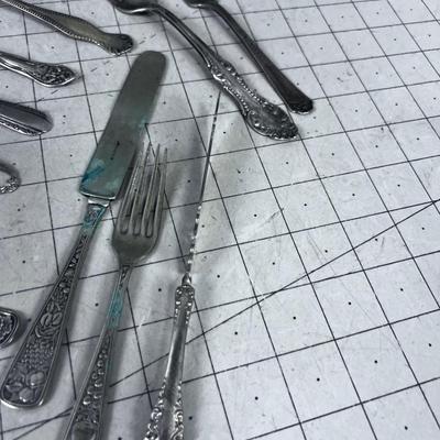 SILVER PLATE Mixed Some REALLY OLD Mid 1800's 