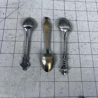 4 Souvenir Spoons