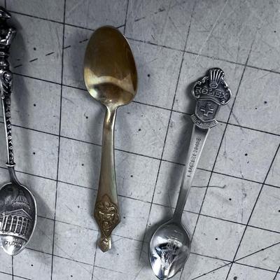 4 Souvenir Spoons