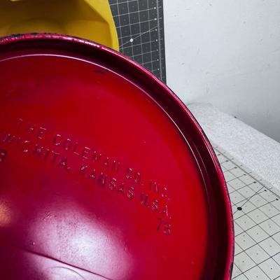 Coleman Number 200 Lantern RED with Yellow Case 1978 MFG