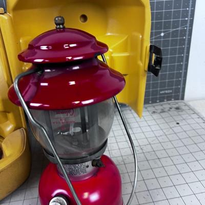 Coleman Number 200 Lantern RED with Yellow Case 1978 MFG