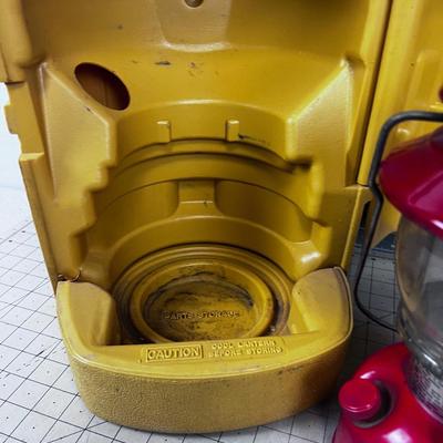 Coleman Number 200 Lantern RED with Yellow Case 1978 MFG