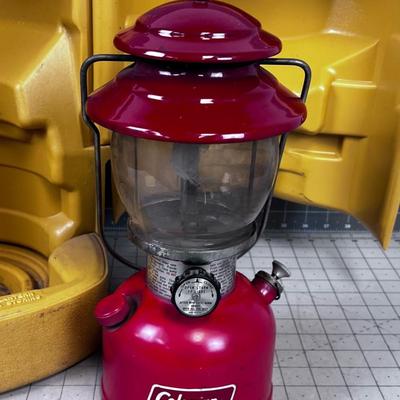 Coleman Number 200 Lantern RED with Yellow Case 1978 MFG