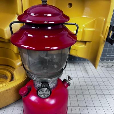 Coleman Number 200 Lantern RED with Yellow Case 1978 MFG
