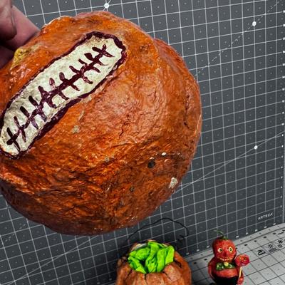 Paper Mache Pumpkin, SPOOKY! 