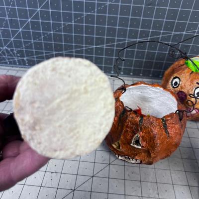 Paper Mache Pumpkin, SPOOKY! 