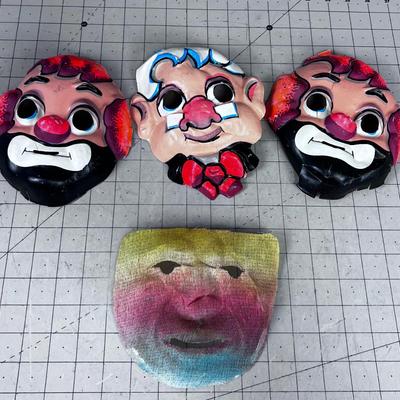 HIGHLY Collectible Vintage MASKS (4) 