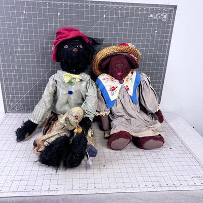 Scruffy Bear Family, (SOO CUTE) 