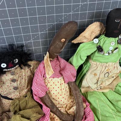 Hand Crafted Halloween Angels (5) 