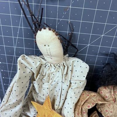 Hand Crafted Halloween Angels (5) 