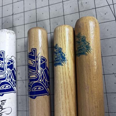 4 Souvenir Miniature BATS by Salt Lake Bees, 1 is autographed