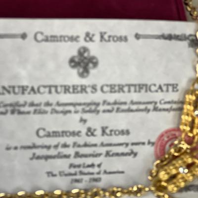 Camrose & Kross Gold Toned Necklace 
