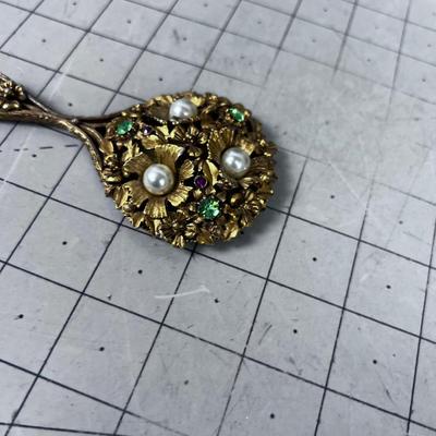 DARLING Gold and Bejeweled Small Mirror